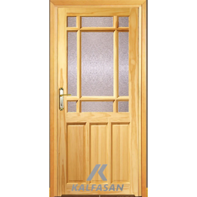 Ahşap Kapı Camlı 17